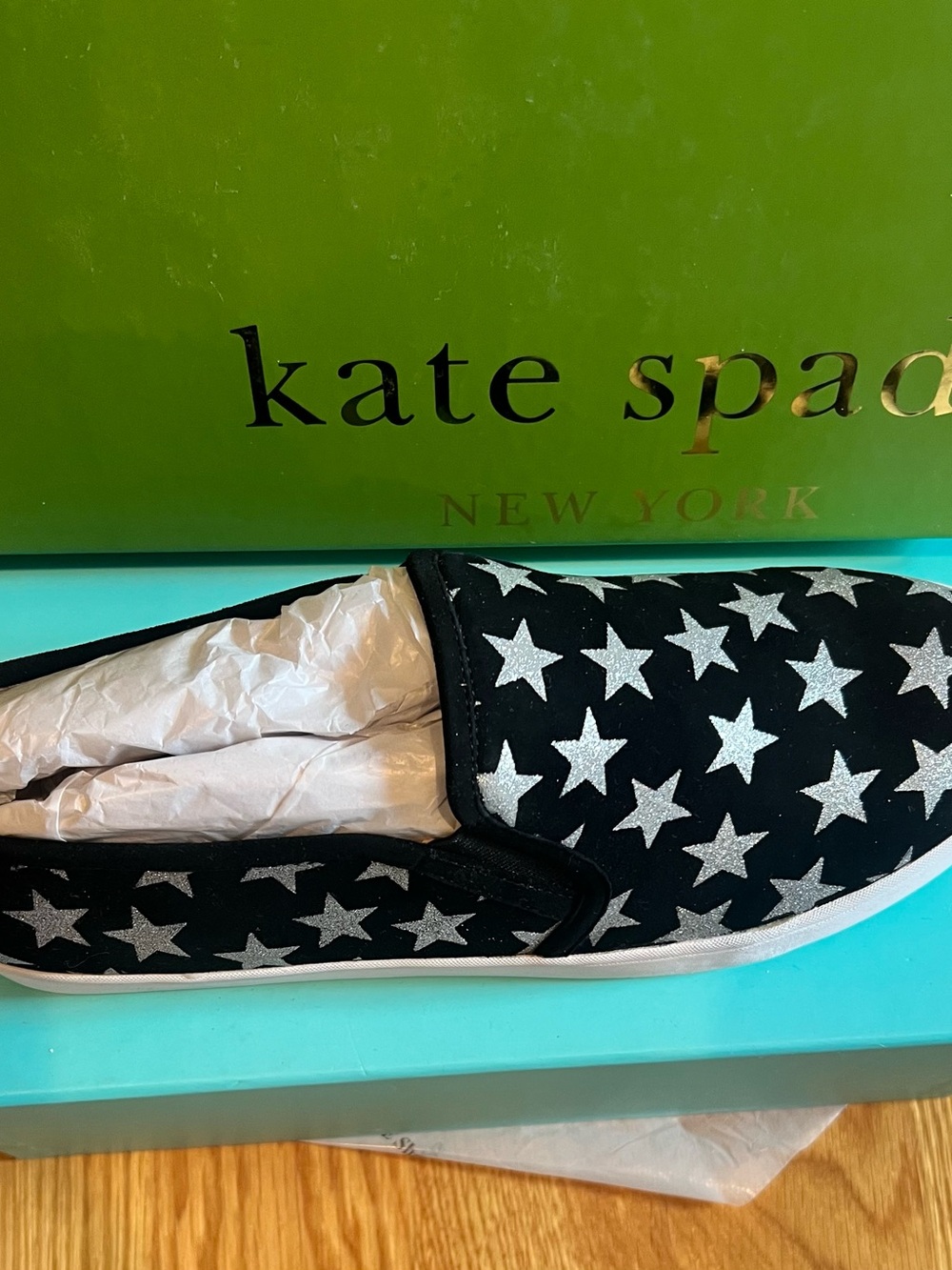 Authentic kate spade Women’s  Star Slip-On Sneakers Brand New Never Worn -9.5